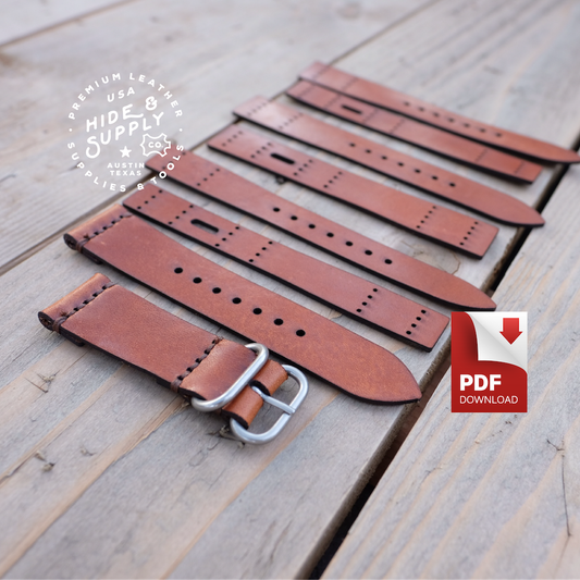 Watch Strap Band Template (18mm-24mm)